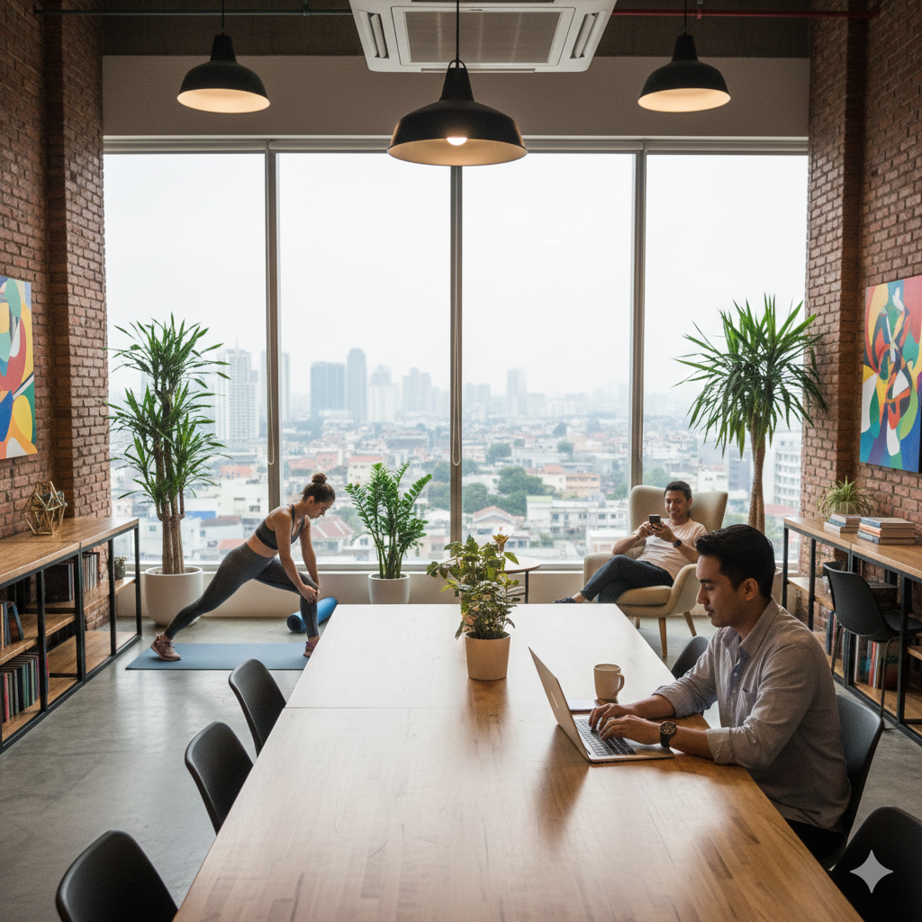 Work-Life Blending: Bagaimana Ruang Kerja Bersama (Co-working Space) Mengubah Cara Bekerja Pekerja Indonesia.